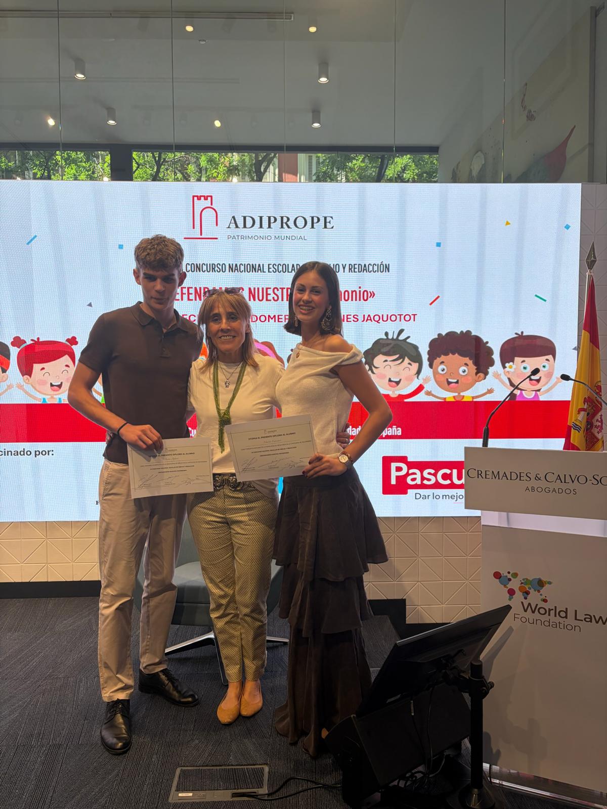 ¡Nuestros alumnos ganan el III Concurso Nacional "Defendamos Nuestro Patrimonio"!